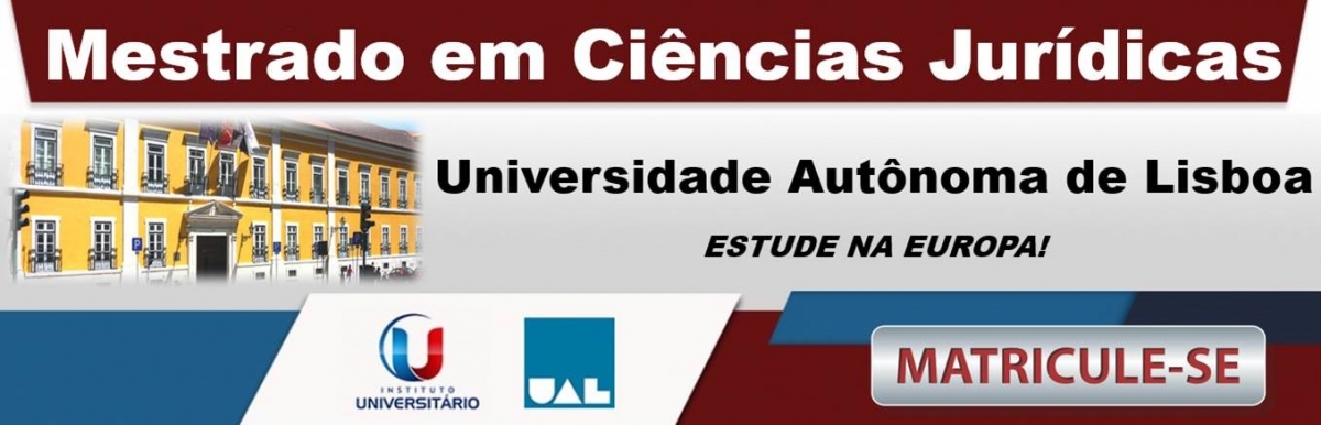 Mestrado em Direito na especialidade de Ciências Jurídicas Imagem de Mestrado em Direito na especialidade de Ciências Jurídicas